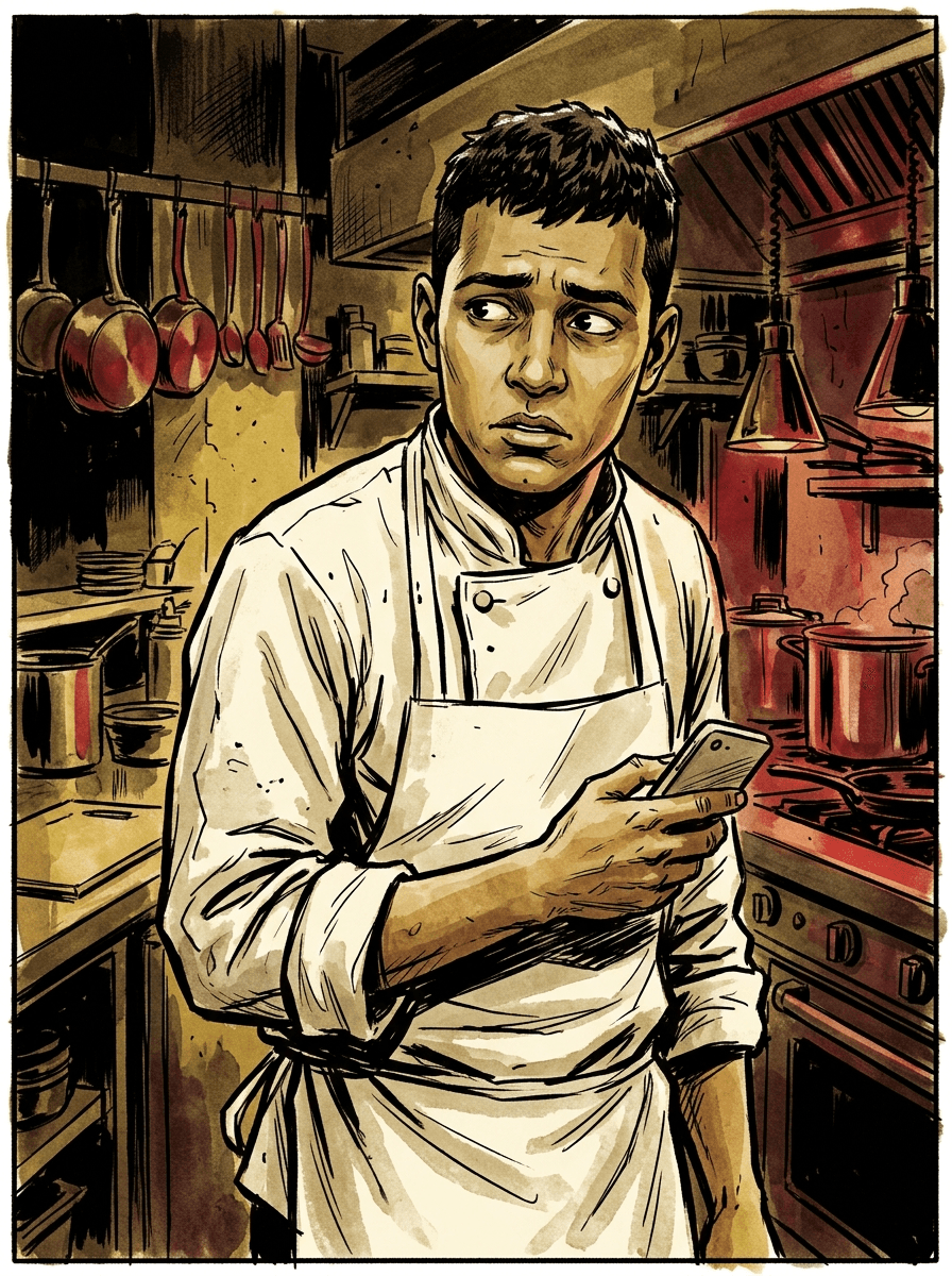 Retrato del criminal El Cocinero Secreto
